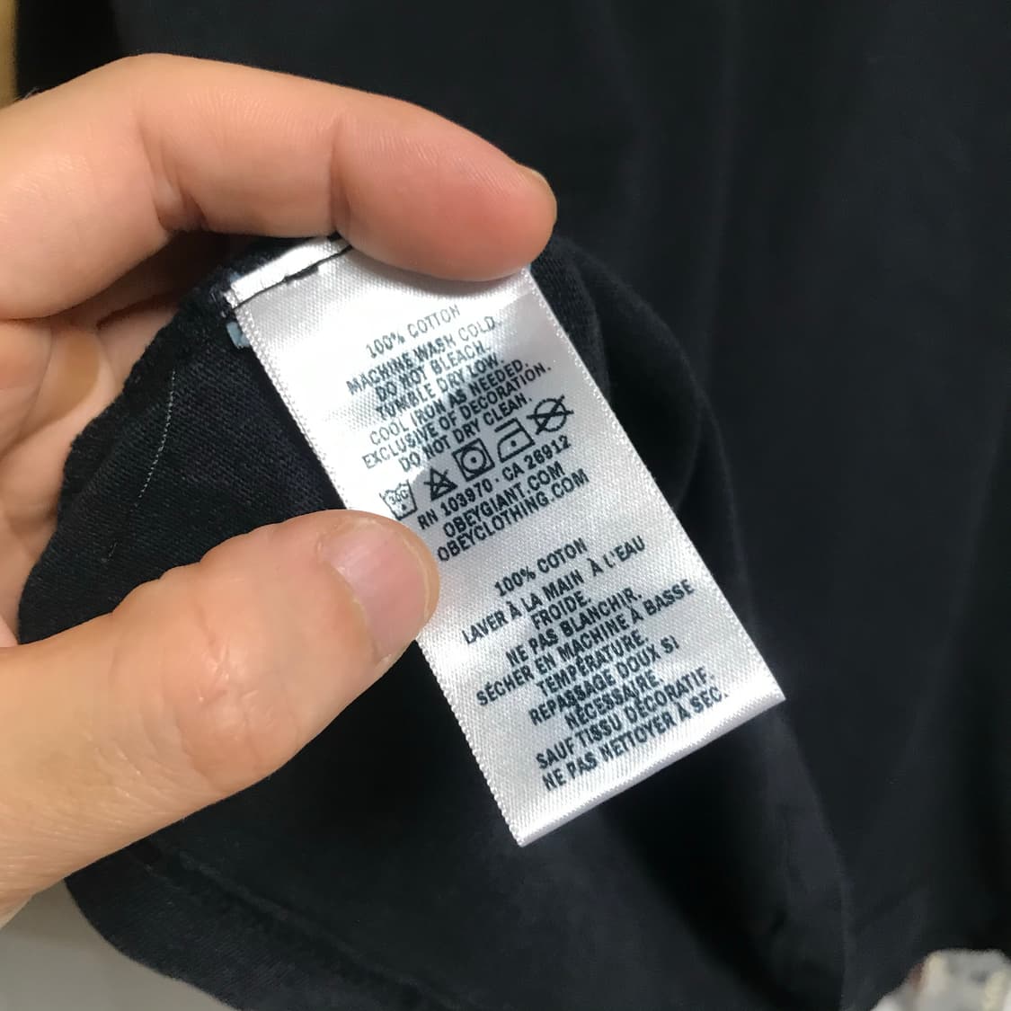 오베이 빅로고 검정 쭉티 상품이미지6