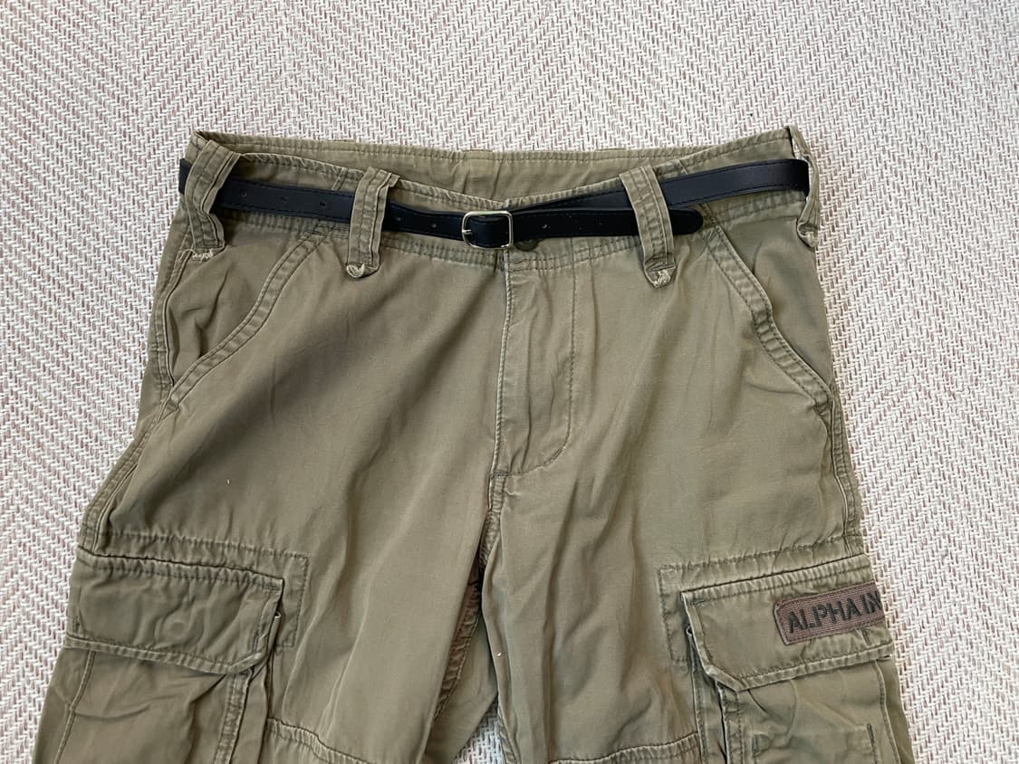 빈티지 레더 벨트 J03693 상품이미지1