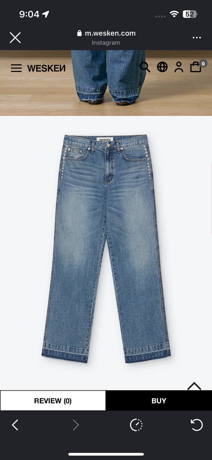 wesken 웨스켄 데님팬츠 xl사이즈 상품이미지3