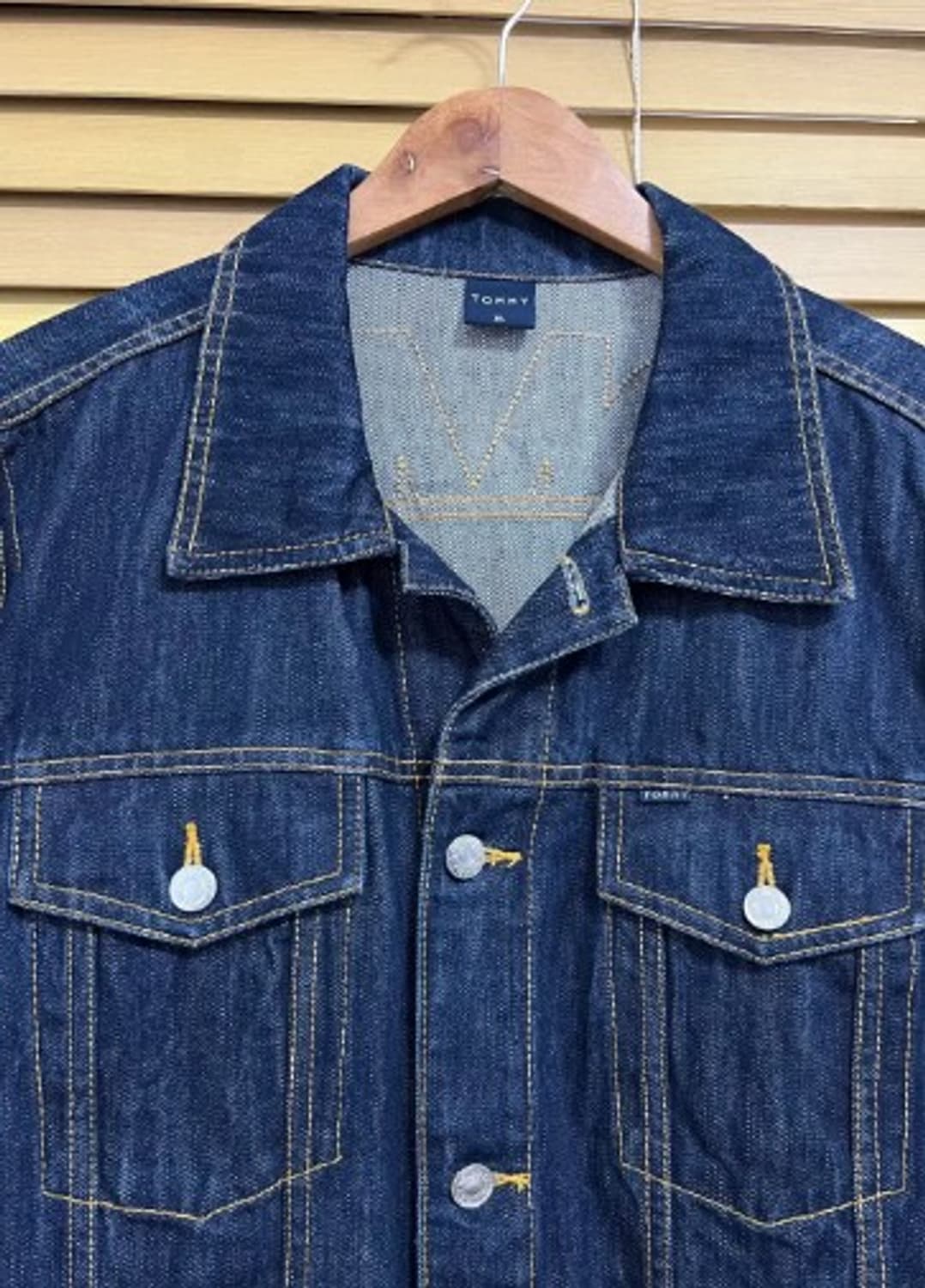 일본수입 타미 남성 진청데님자켓 청자켓 XL 상품이미지1