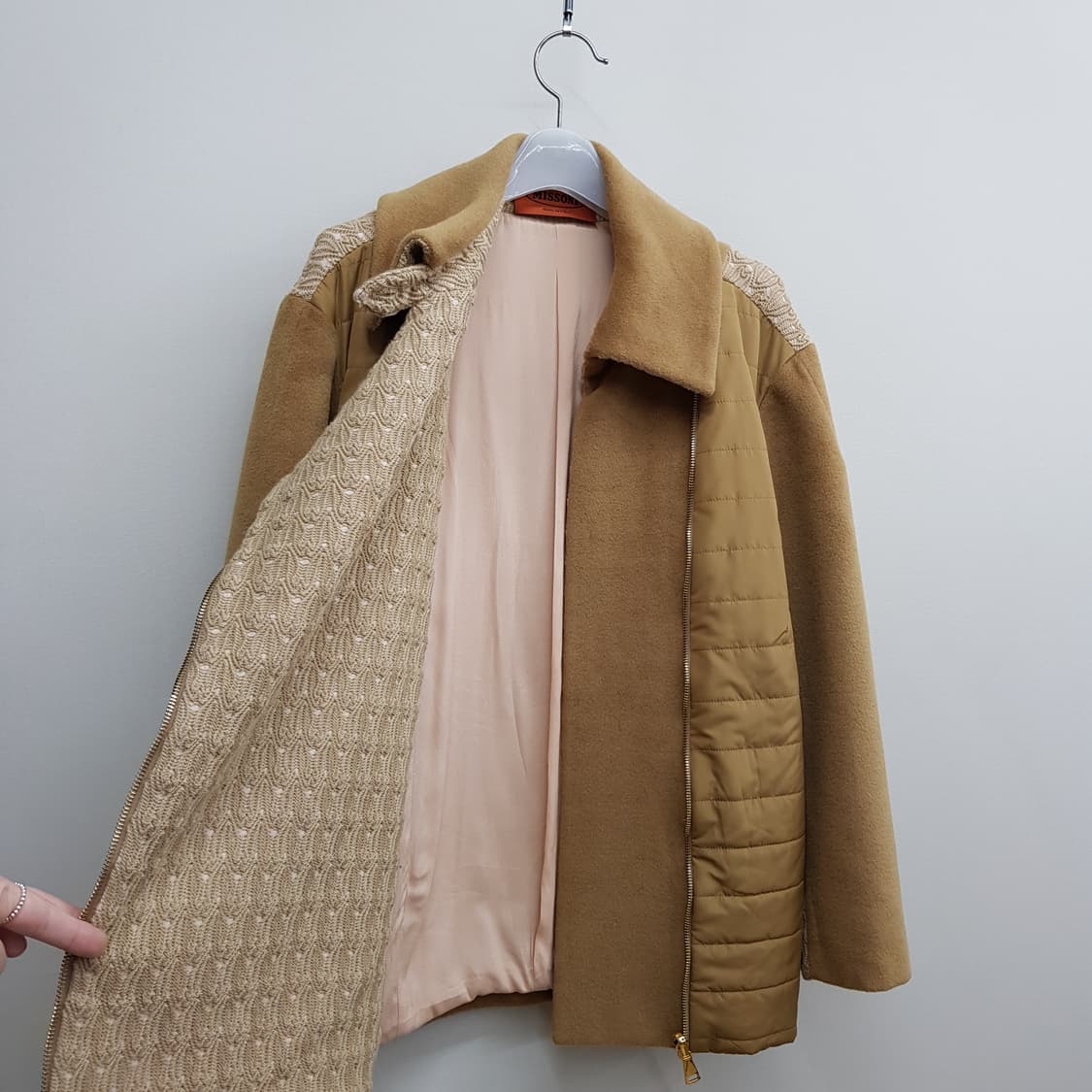 미쏘니Missoni 울 앙고라 혼방 카멜 코트 M사이즈 상품이미지2
