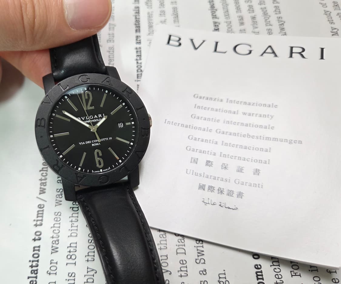 레어] 불가리 카본골드 로마 화골 콤비 40mm 한정판 오토매틱  상품이미지2