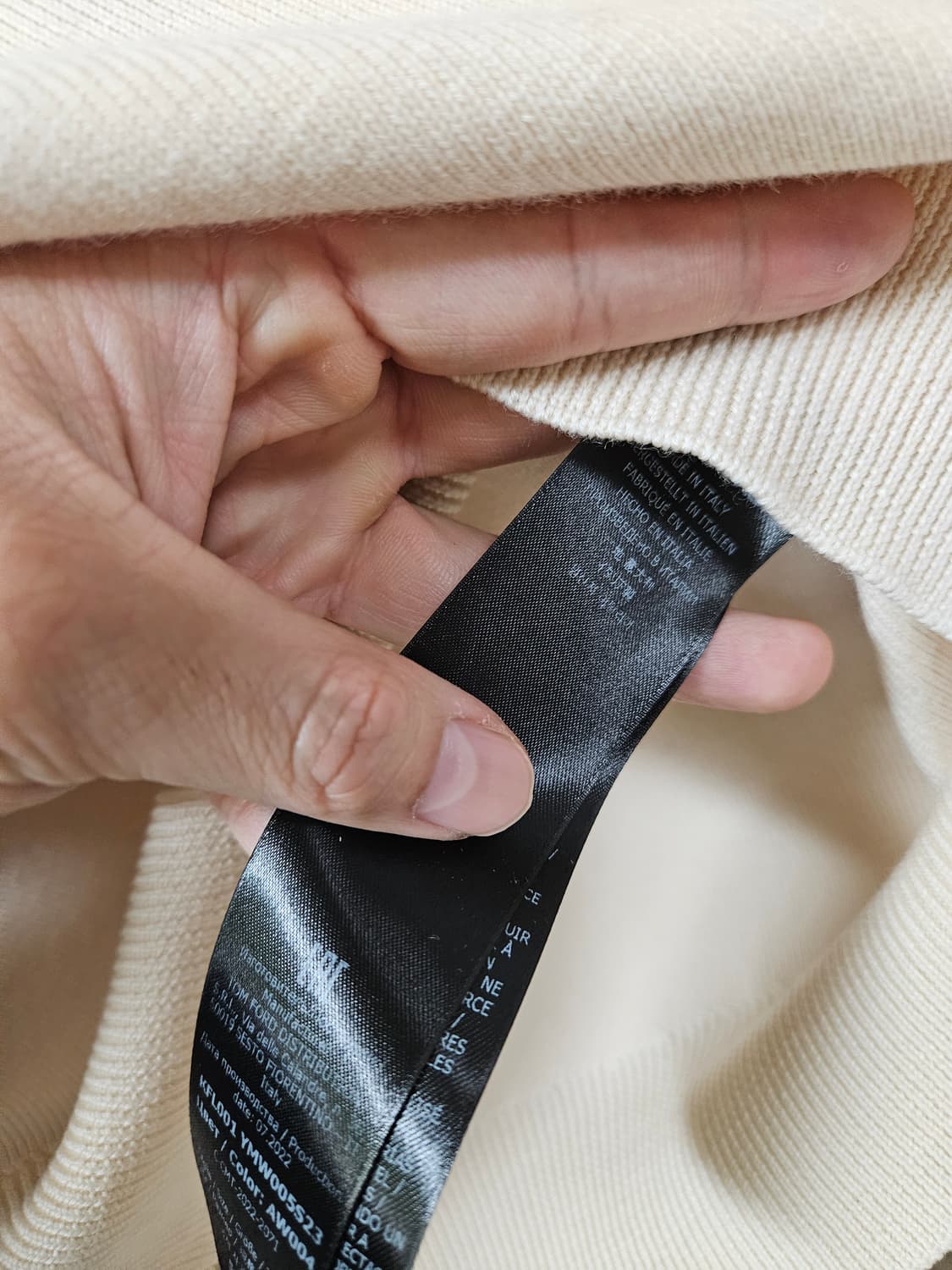 [50] 톰포드 헤비 울 100 하프 집업 아이보리 톰포드 니트 상품이미지4