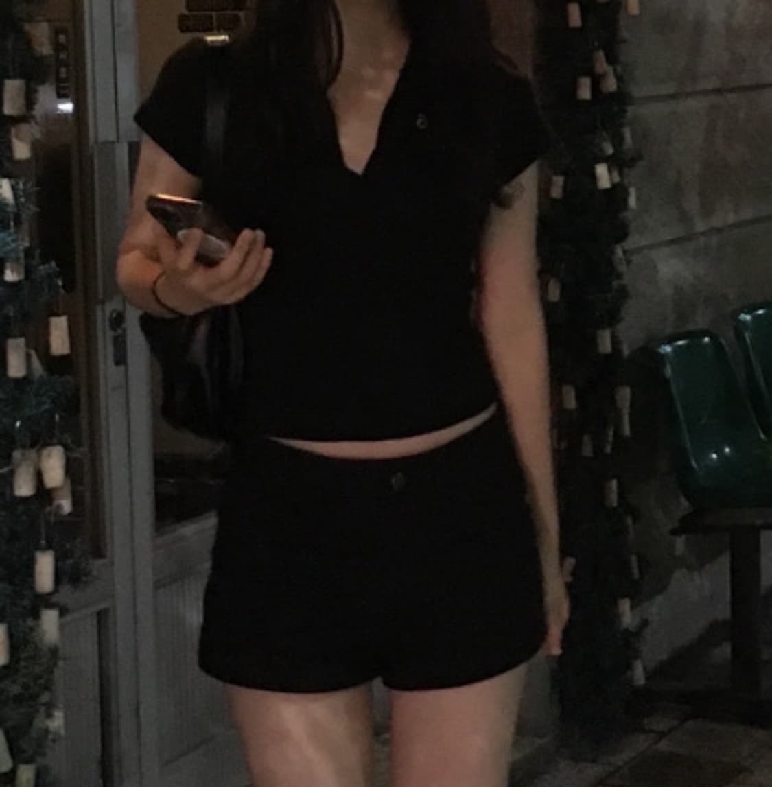 Ason HALF IVY COLLAR TEE / BLACK 상품이미지2