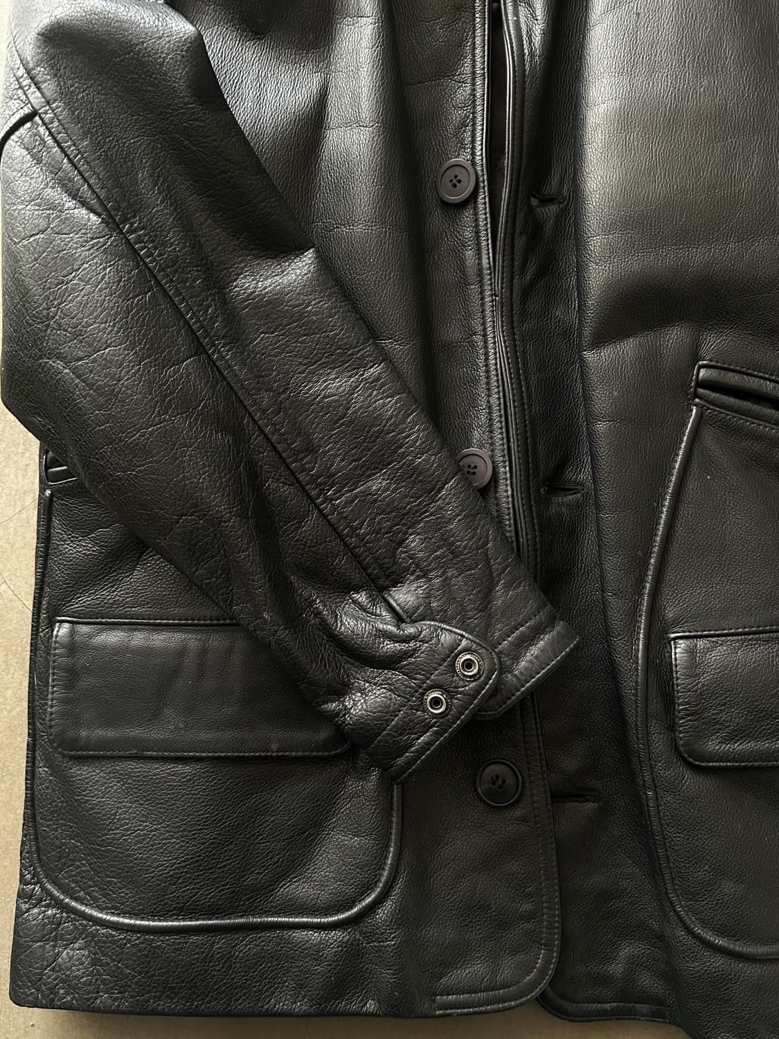 빈티지 양가죽 레더 카코트 상품이미지3