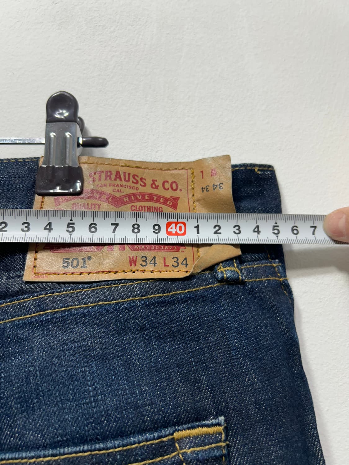 리바이스 501/34 데님컷 일자핏 팬츠 바지  상품이미지4