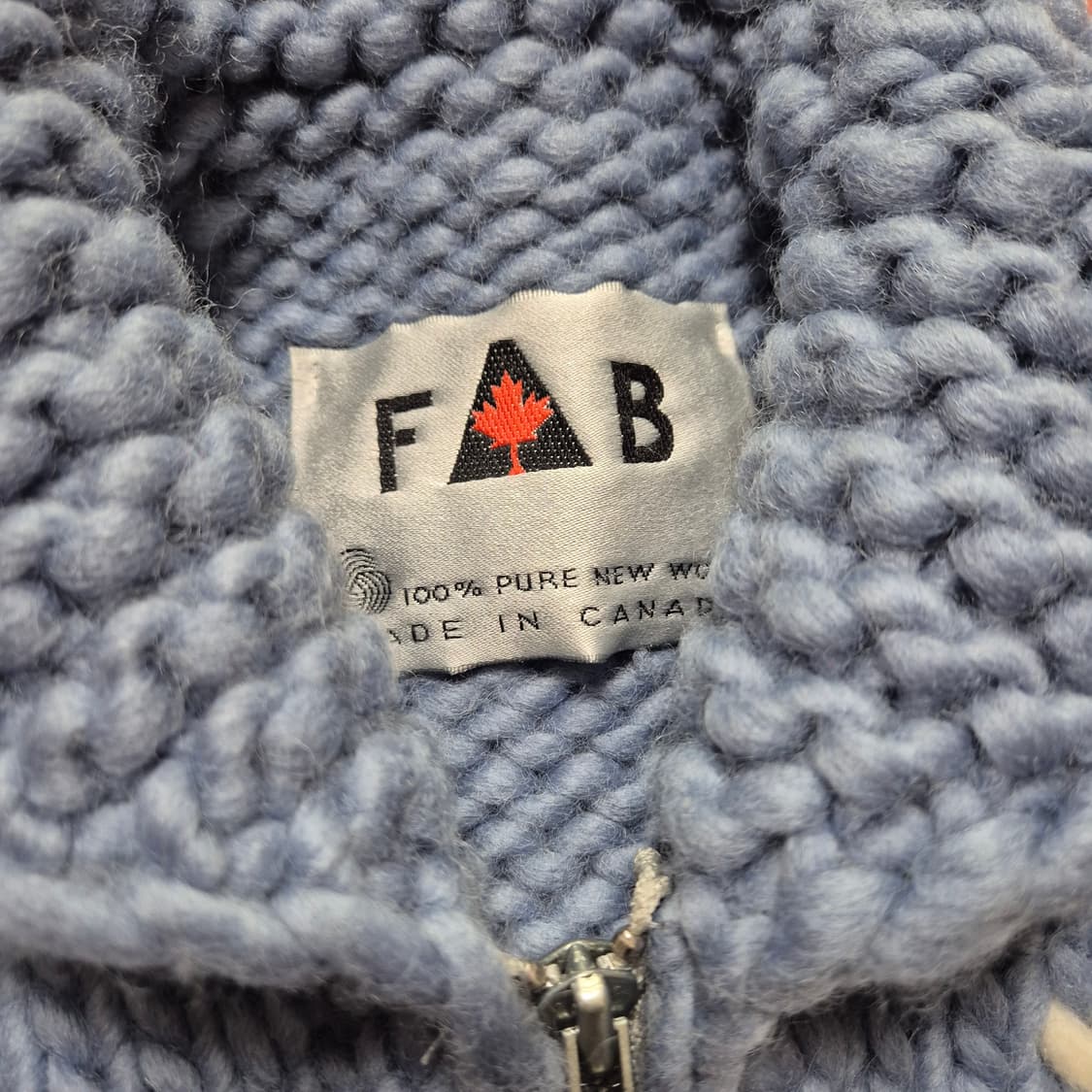 FAB 캐나다 토끼 패턴 코위찬 베스트 키즈120 상품이미지5