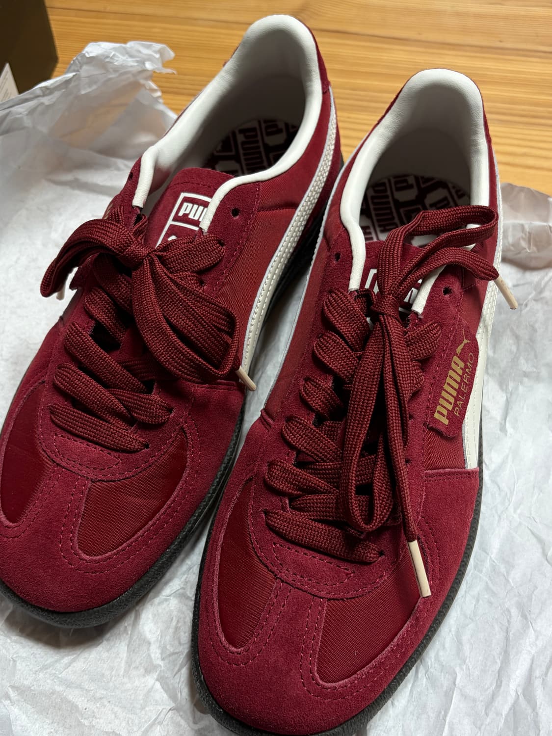 푸마 팔레르모 OG Intense Red Warm White 상품이미지6