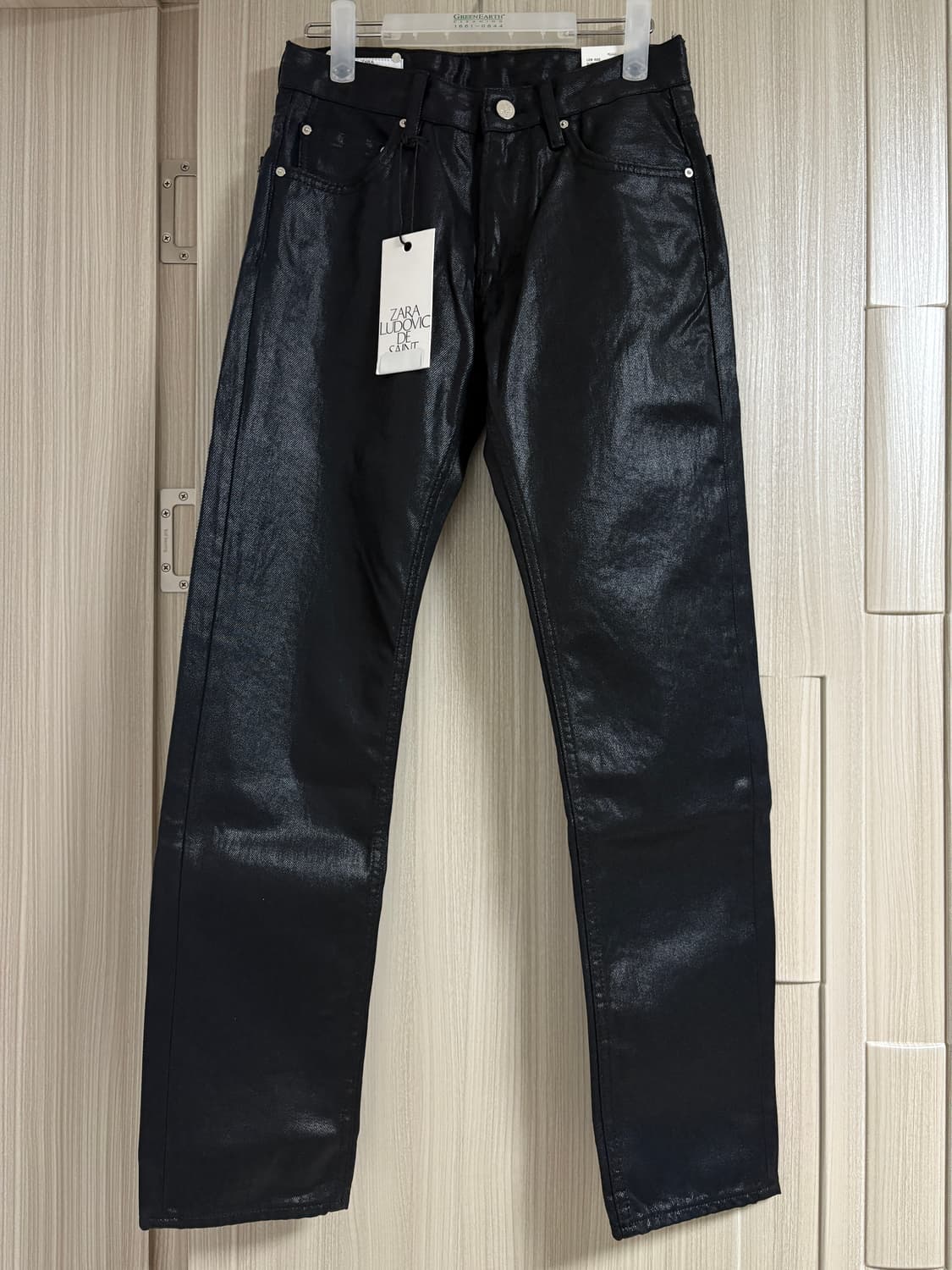 ZARA X LUDOVIC DE SAINT SERNIN 블랙 왁스 코팅진 상품이미지1