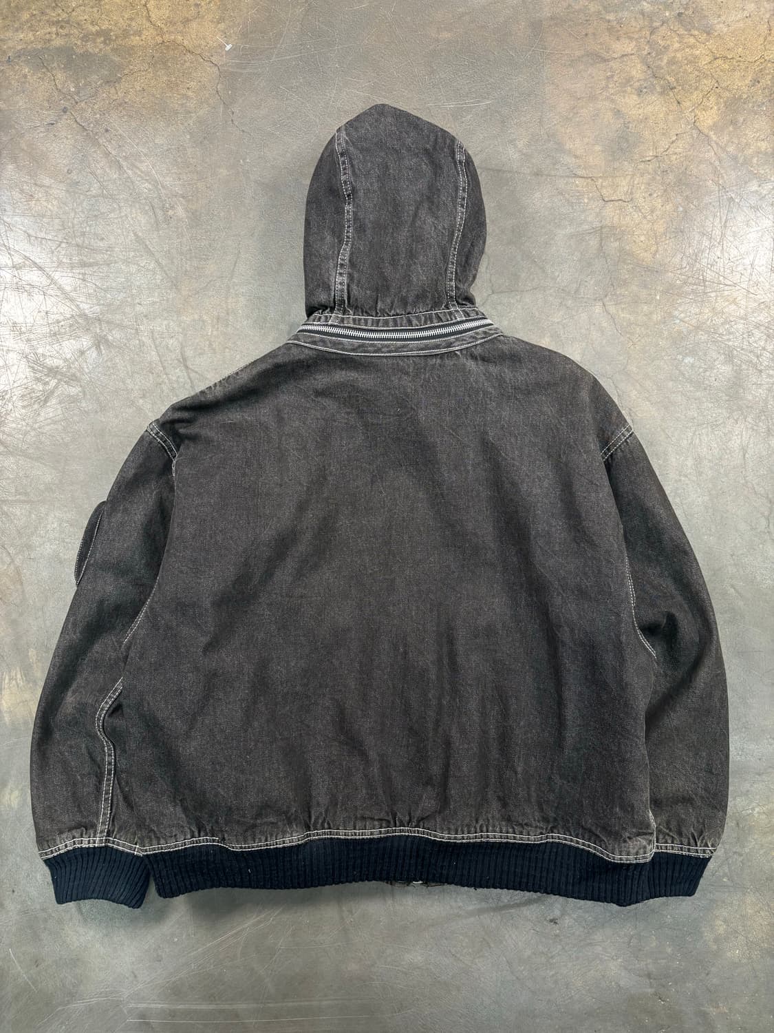 빈티지 데님 암포켓 퀼팅 자켓 상품이미지5