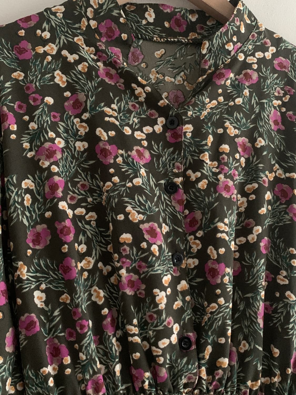 Flower Shirts Dress(Khaki) 상품이미지6