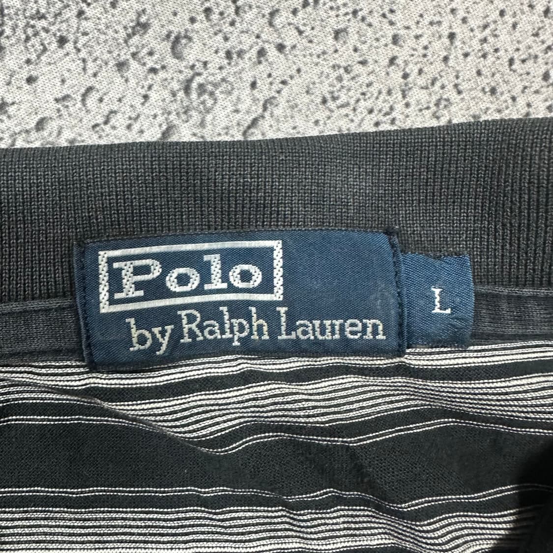 ✨ (바배) 폴로 랄프로렌 스트라이프 카라 반팔티 상품이미지3