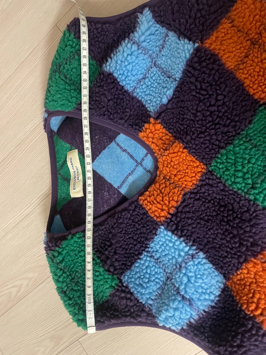 Beams Boy 자카드 보아 풀오버 베스트 상품이미지7