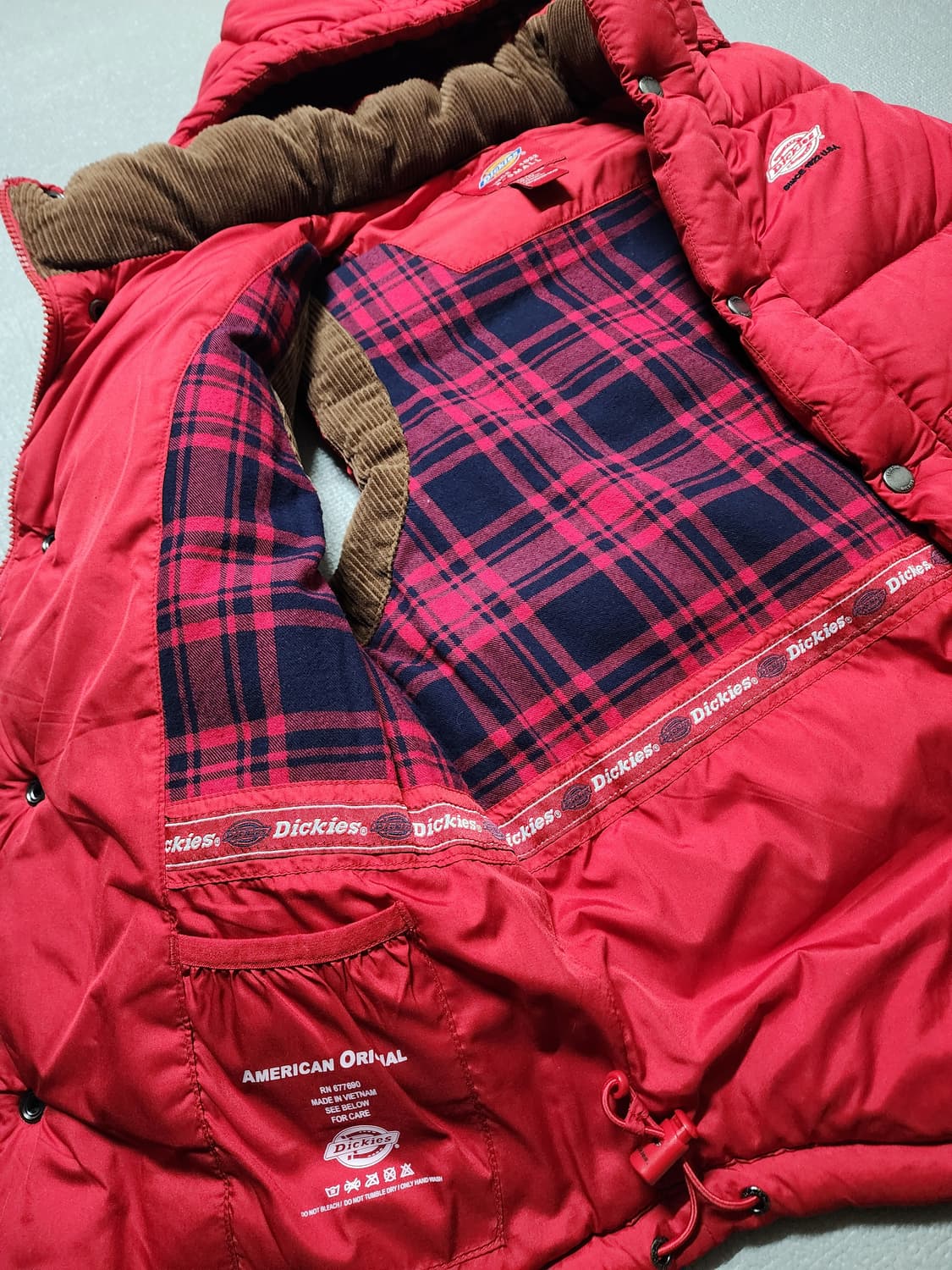 디키즈 후드 패딩 조끼 상품이미지9