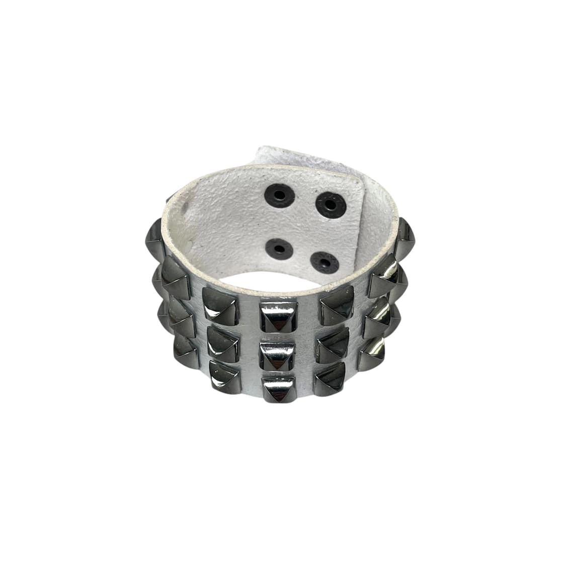 SILVER STUD LEATHER BRACELET 상품이미지1