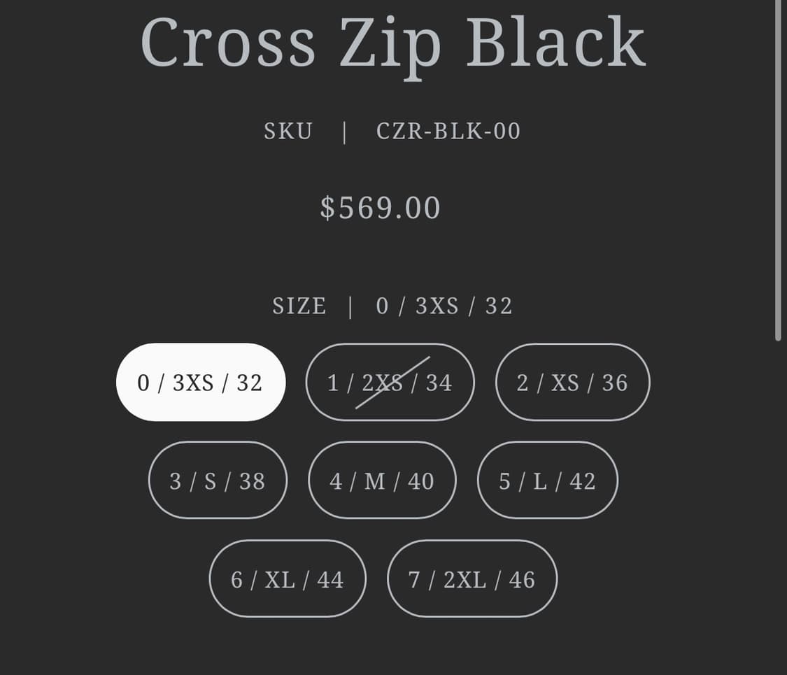 14th addiction Cross zip black 상품이미지2
