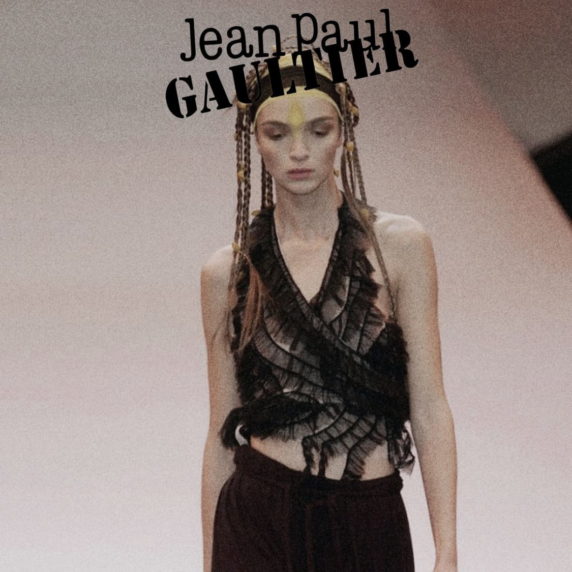 Jean Paul Gaultier lace halter top 상품이미지1