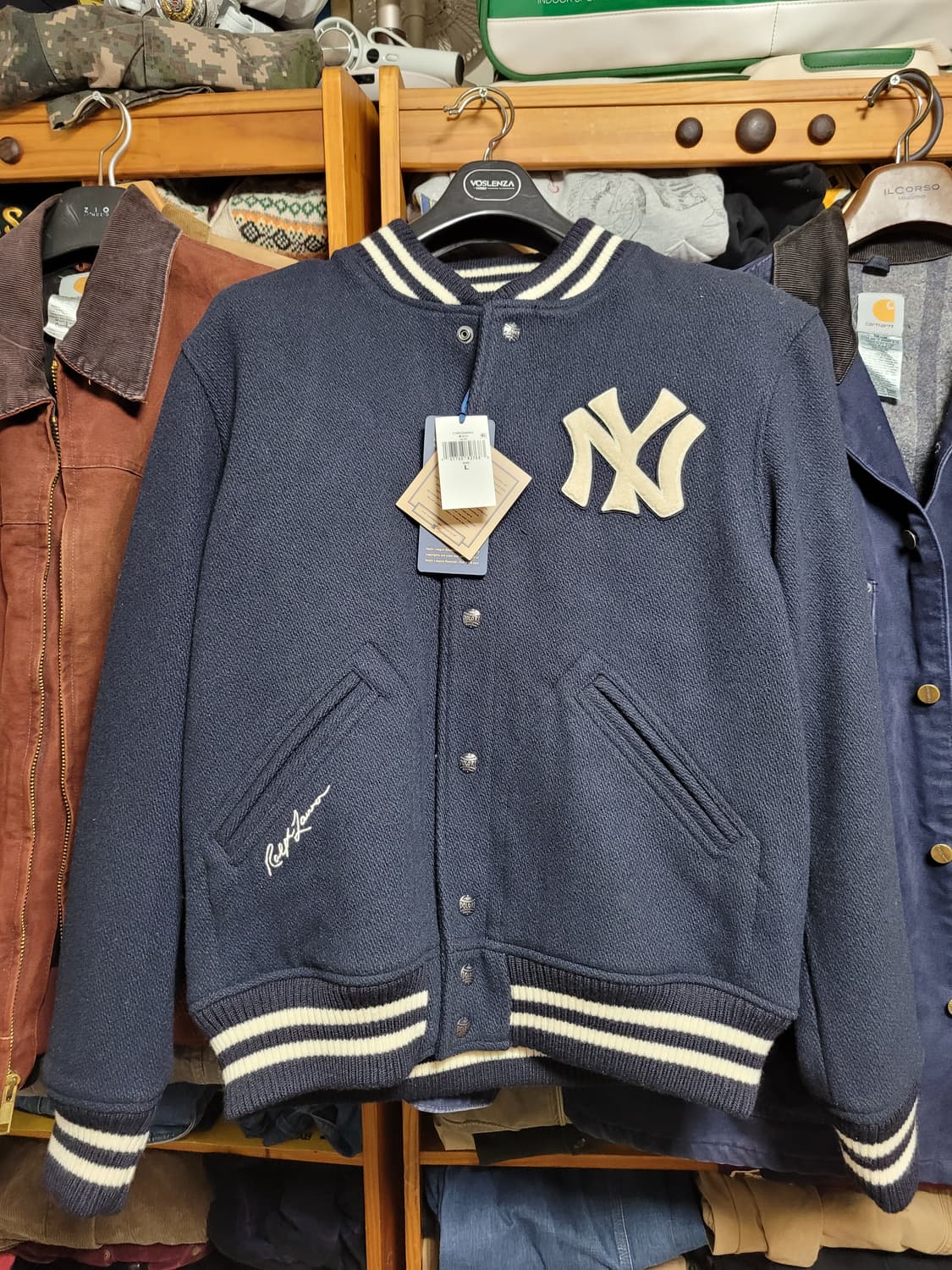 24FW 폴로 랄프로렌 뉴욕 양키스 울 바시티 상품이미지1