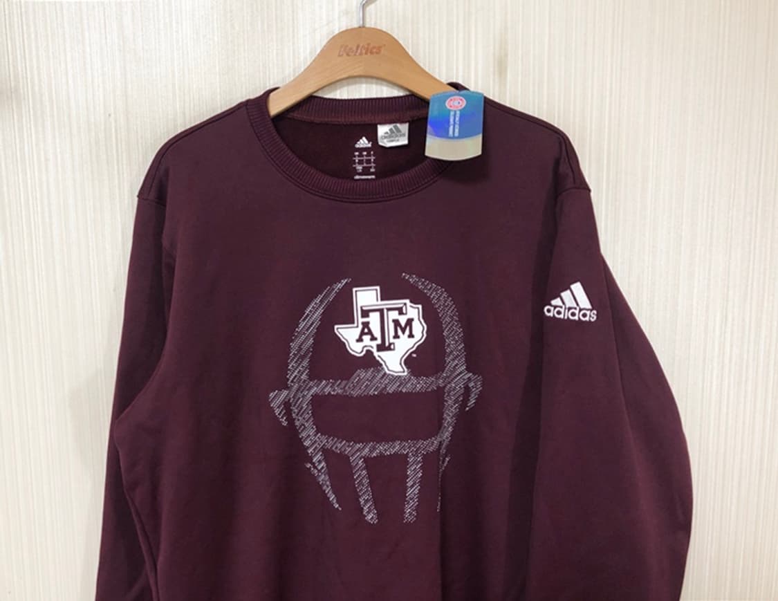 아디다스 텍사스 A&M애기스 풋볼팀 스웨트셔츠/맨투맨 L(해외) 상품이미지2