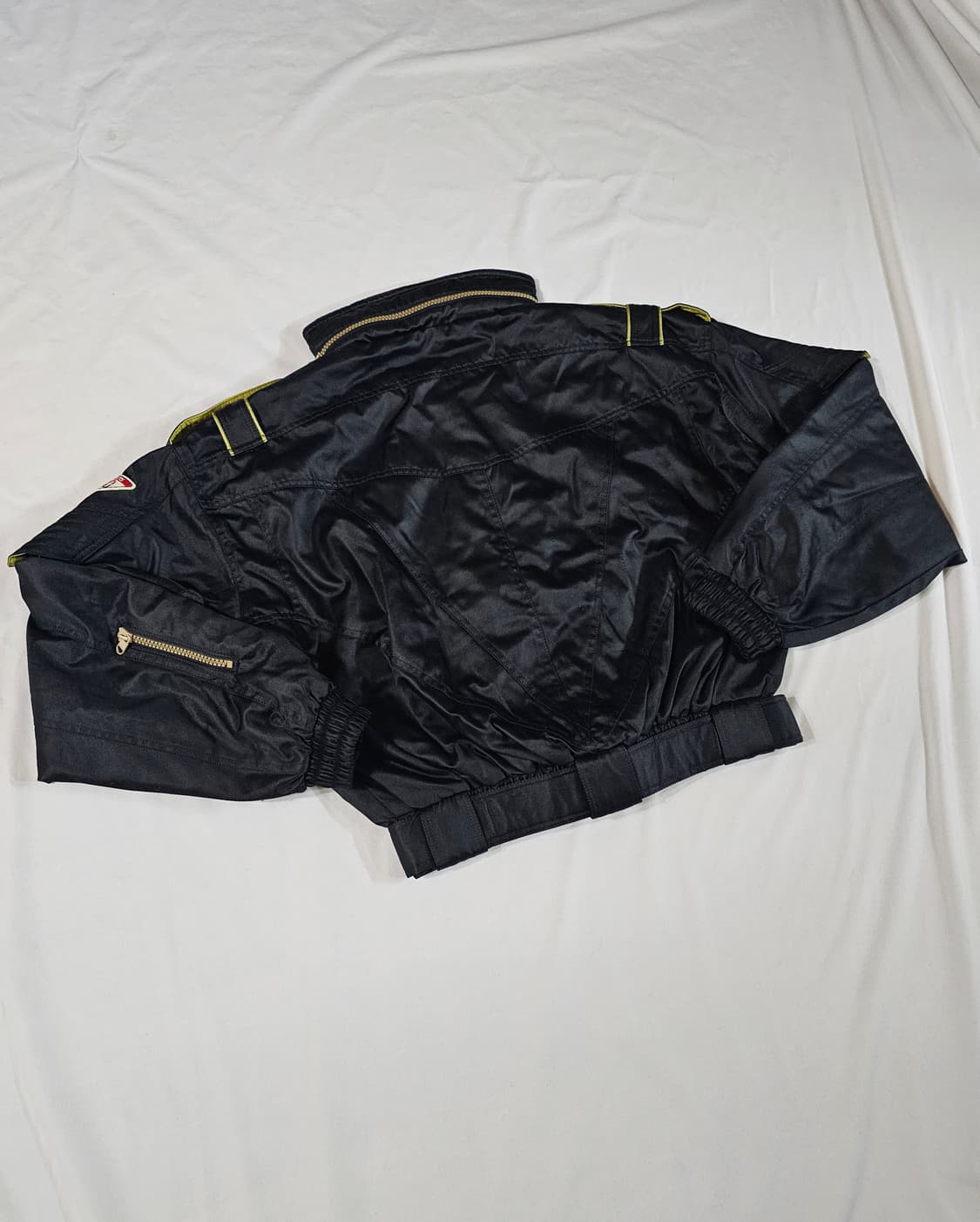 [XXL] Mr.Gelico 빈티지 레이싱 크롭 봄버 자켓 점퍼 상품이미지5