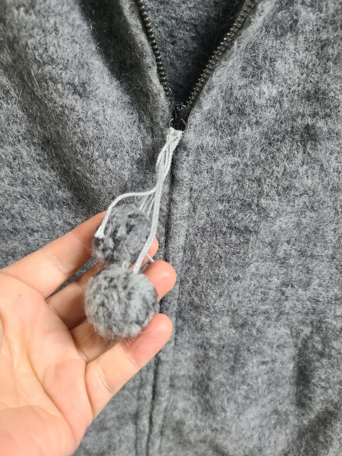 스포츠막스 울혼방 집업 코트 상품이미지4