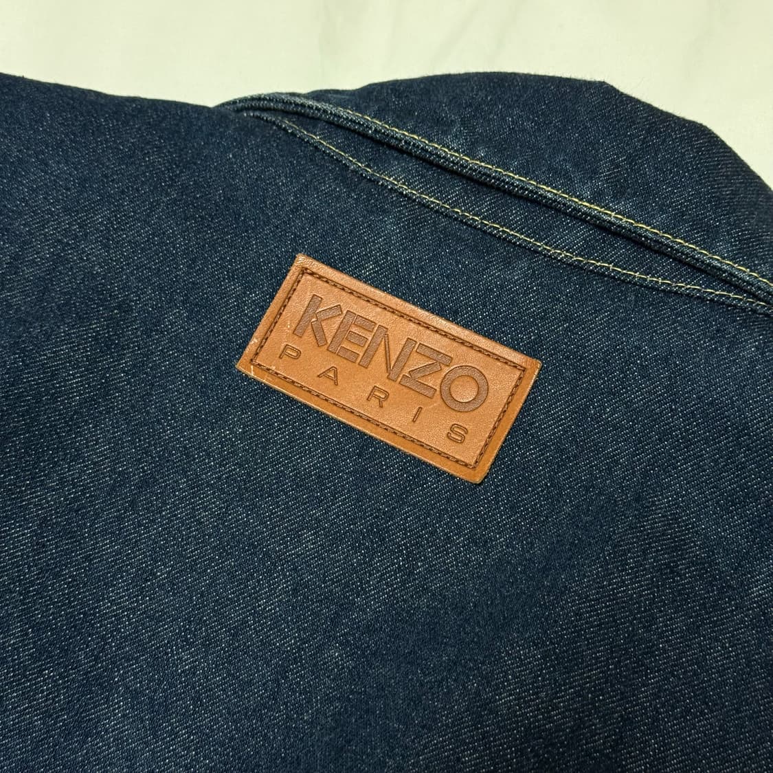 KENZO 겐조 백 로고 패치 데님 자켓 L 상품이미지3