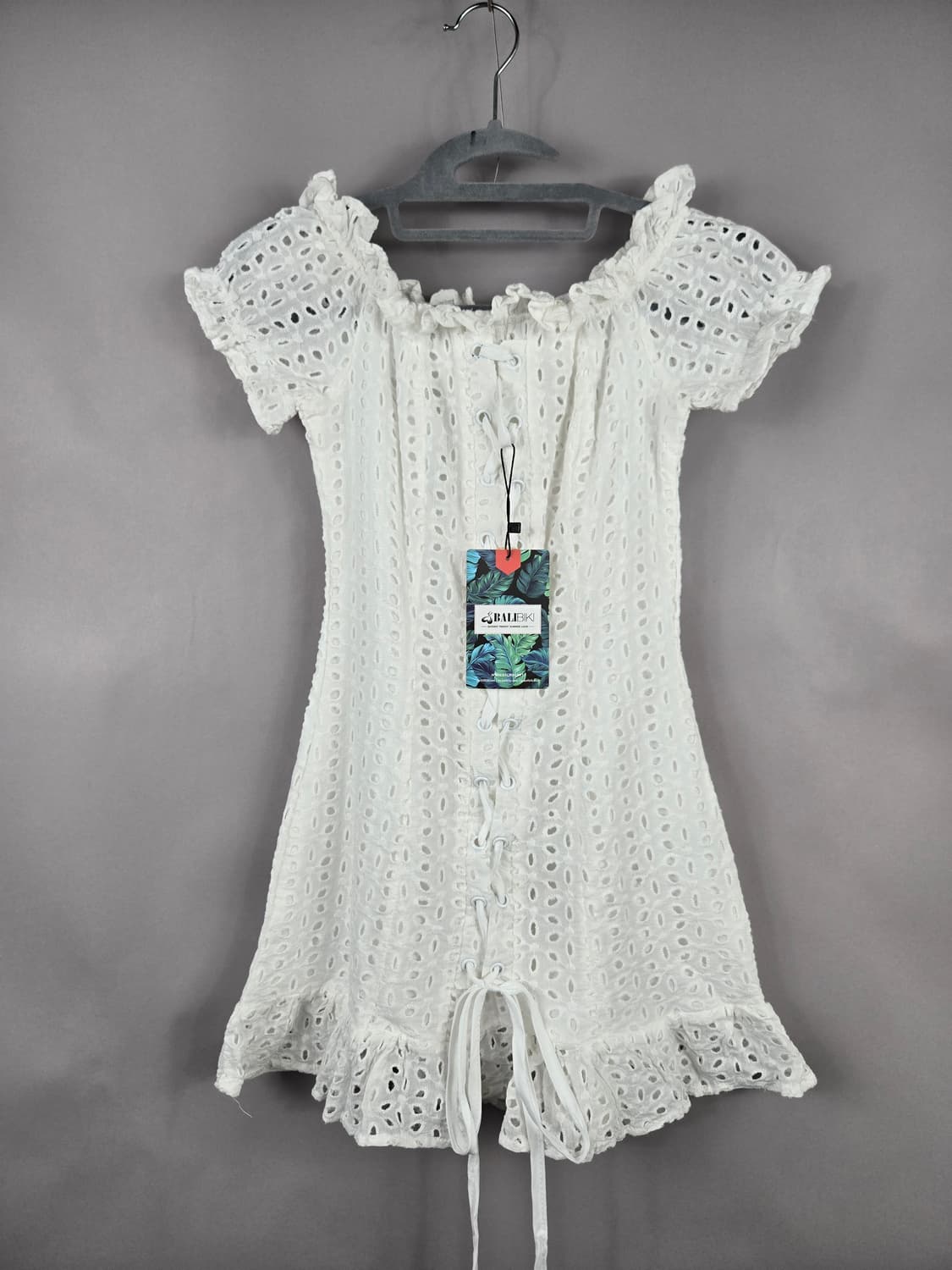 [무료배송]새상품 발리비키 F 여성 오프숄더 레이스 코르셋 미니 원피스 상품이미지1