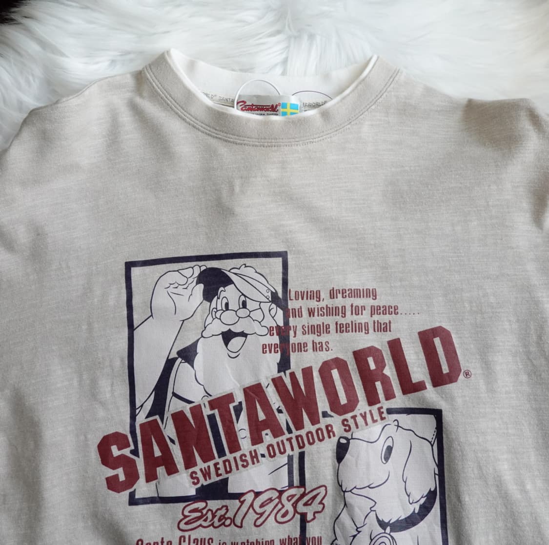 빈티지 SANTAWORLD 롱슬리브 티셔츠 1904 상품이미지4