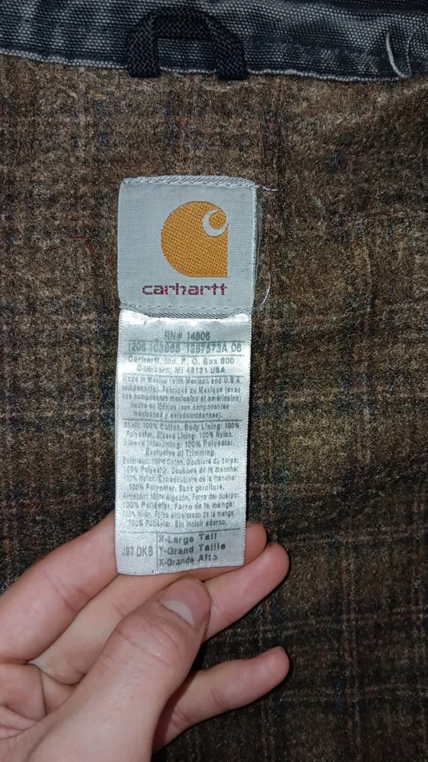 칼하트 J97 디트로이트 모왓 프리몬트 브리지 커스텀 자켓 다크브라운 상품이미지6