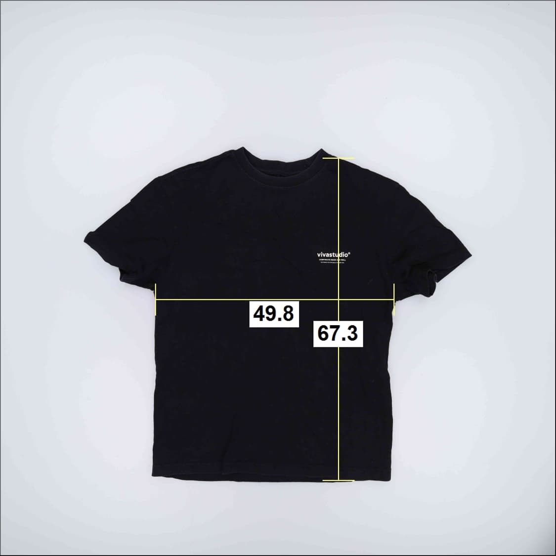 M 비바스튜디오 블랙 반팔 티셔츠 0204M 상품이미지6