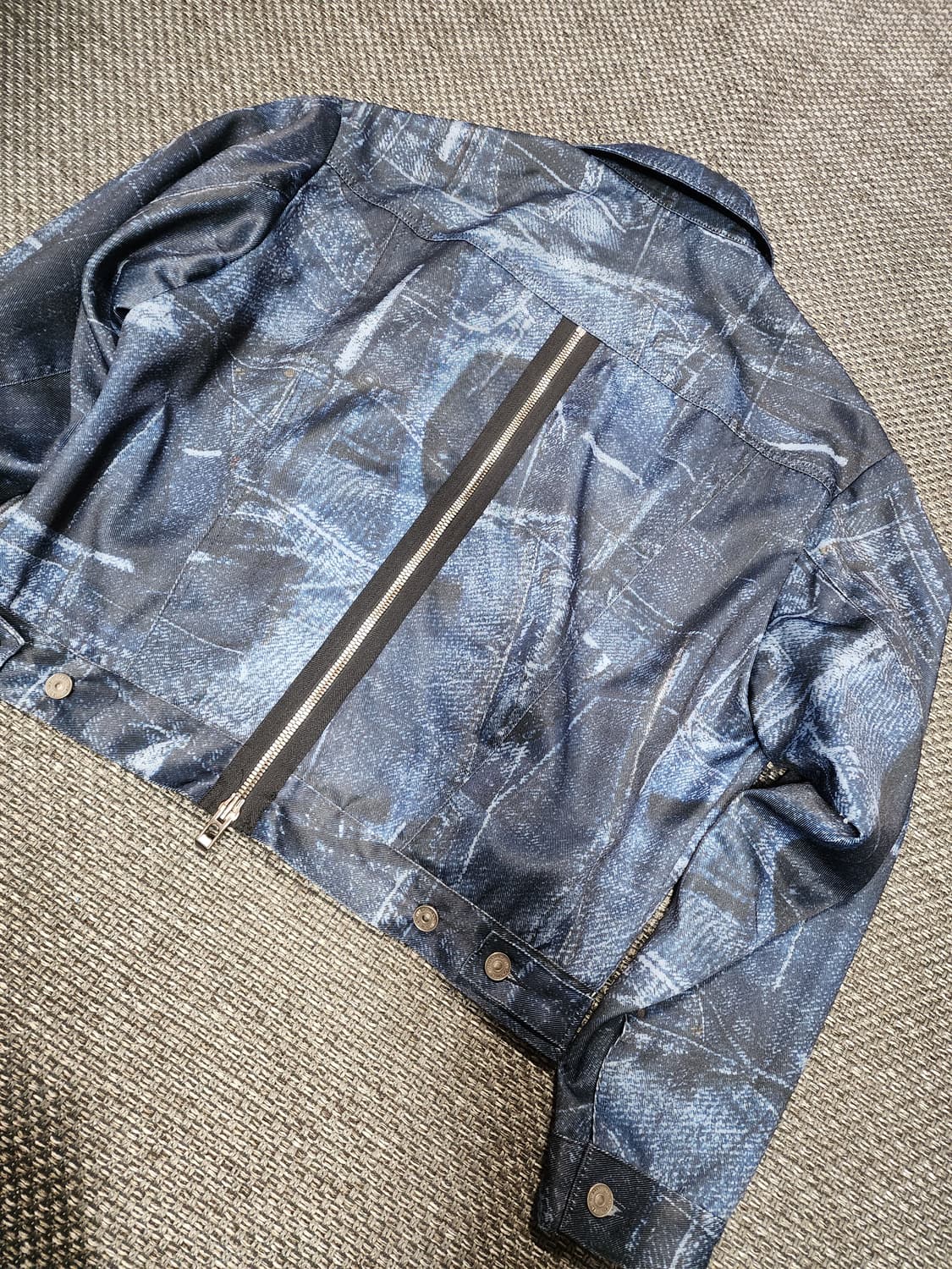 메종미네드 데님 프린팅 집업 자켓 M 상품이미지4