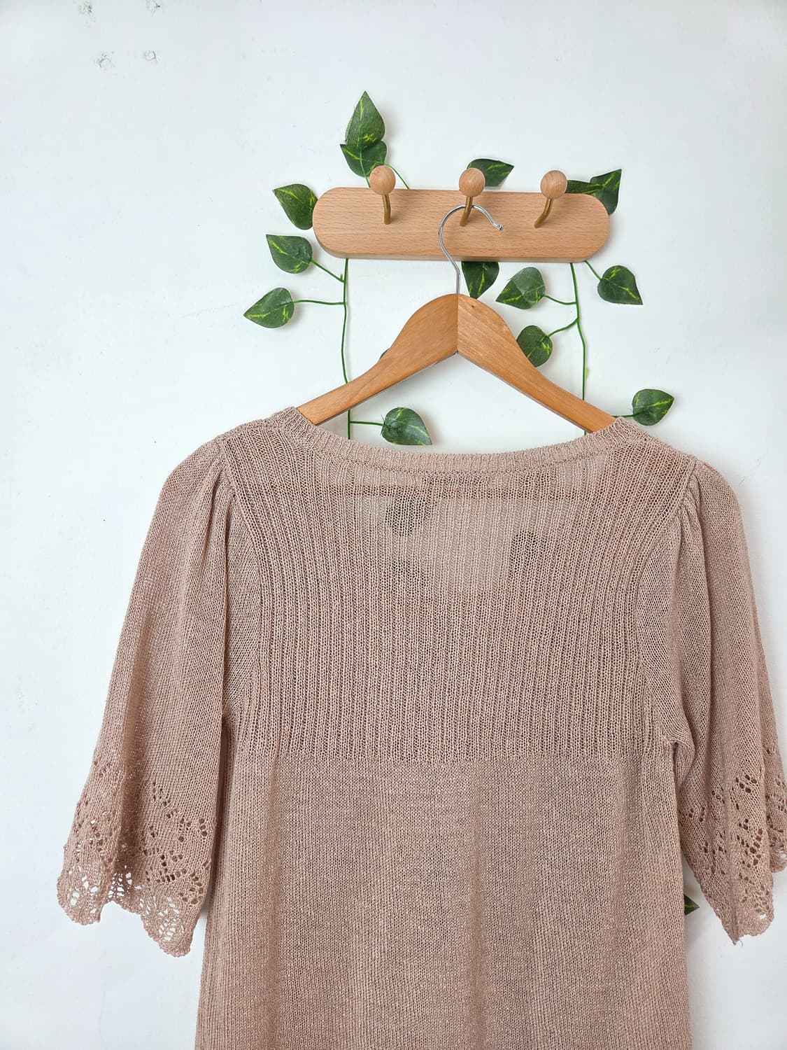 뮤트 핑크 쓰리버튼 가디건 상품이미지5