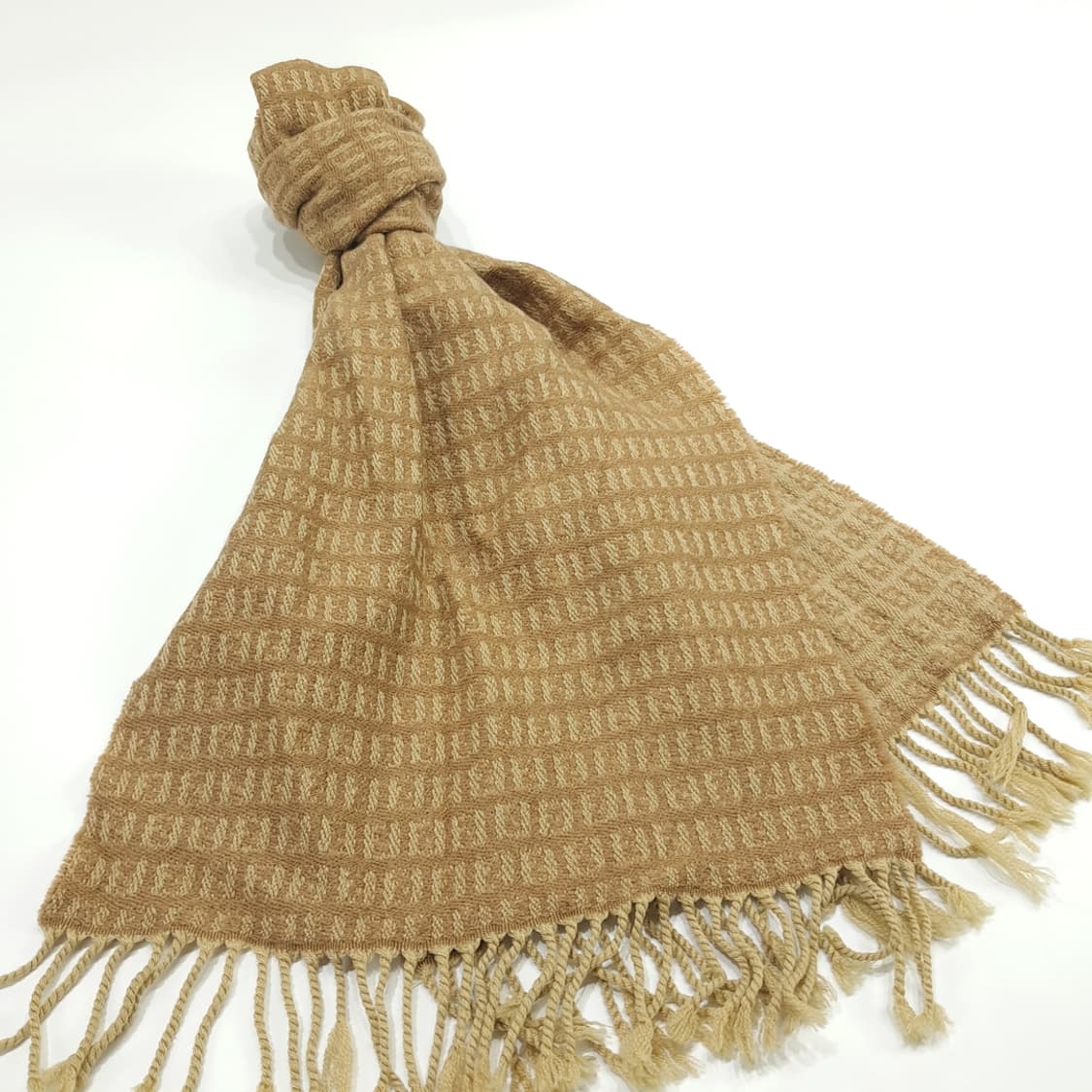 MX105 펜디 FF 모노그램 카멜 베이지 울 목도리 머플러 상품이미지3