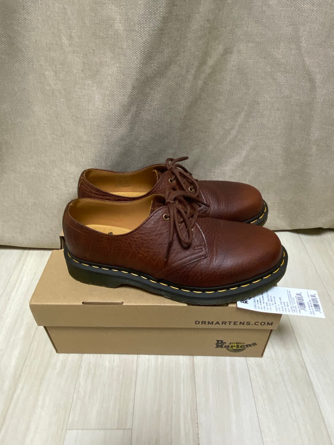 [uk6/250] 닥터마틴 1461 앰버서더 캐슈 브라운 상품이미지2