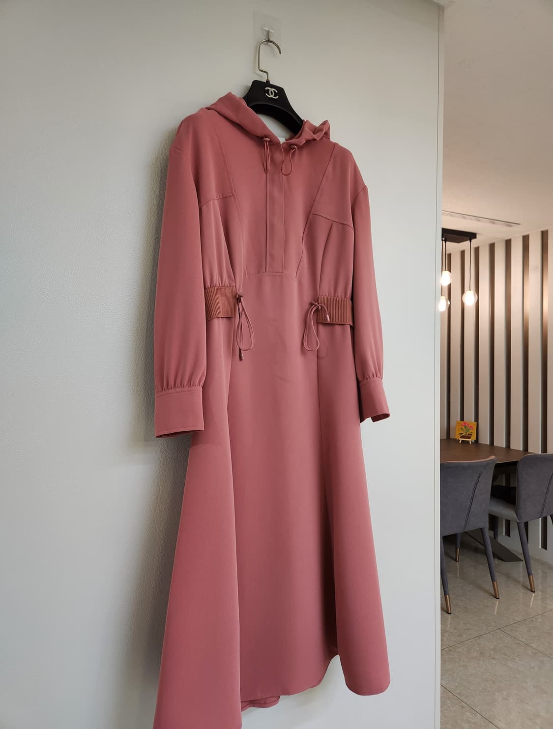 (코랄색상)JJ지고트(JJRO) 후드 집업 드로우스트링 원피스 55사이즈 상품이미지3