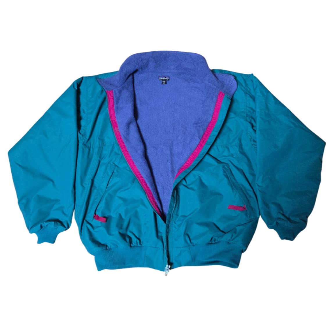 (2XL)파타고니아 90s Usa 쉘드 신칠라 봄버 자켓 틸블루 상품이미지2