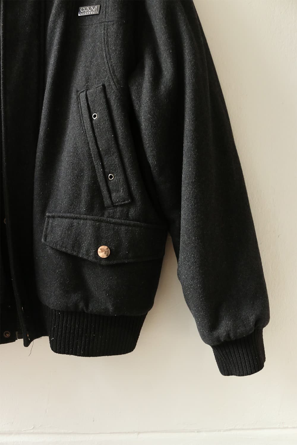 쿠지 울 다크그레이 봄버 자켓  상품이미지5