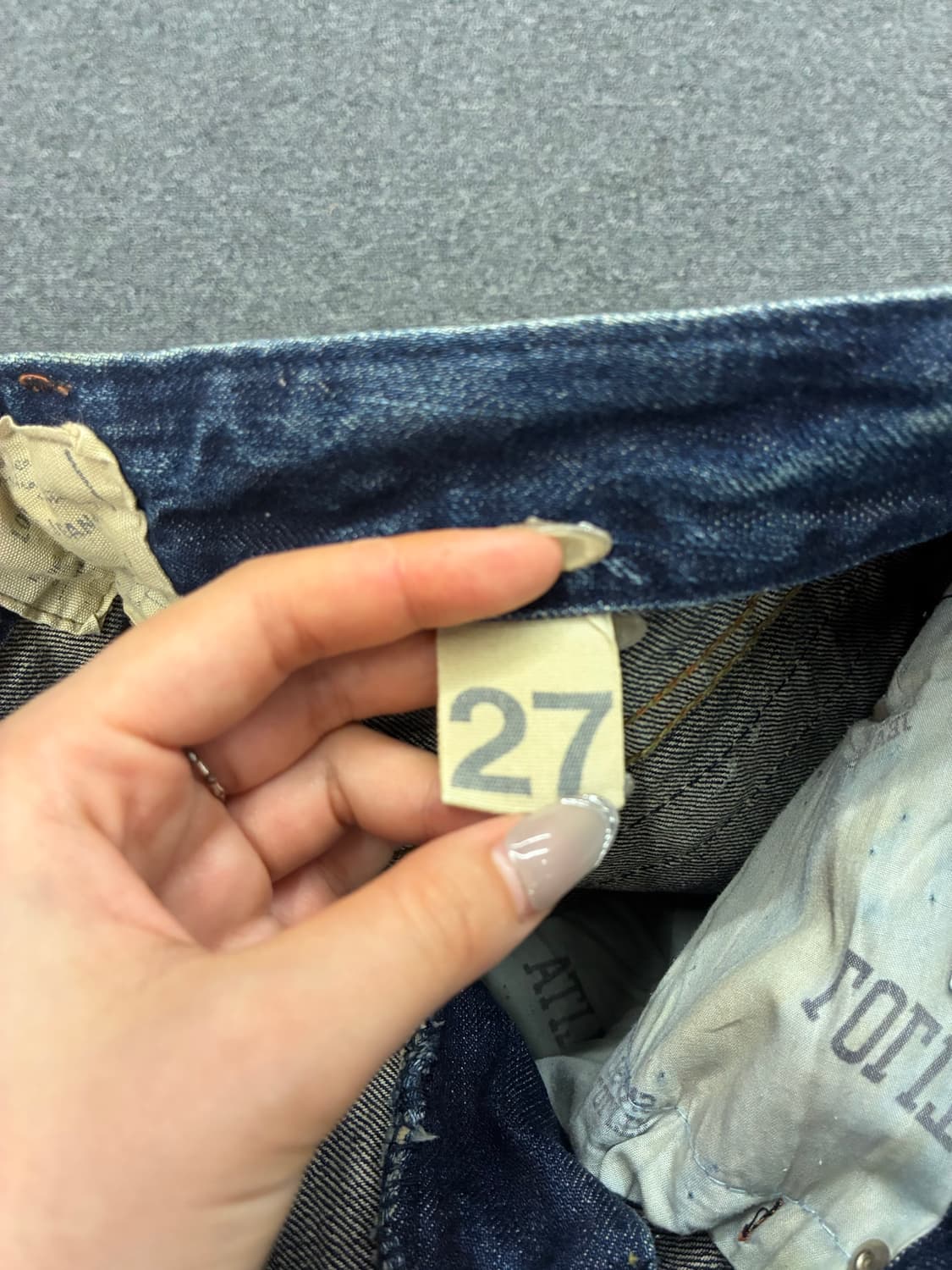 27)Lolita Jeans 빈티지 여성 데미지 부츠컷 데님팬츠 상품이미지5