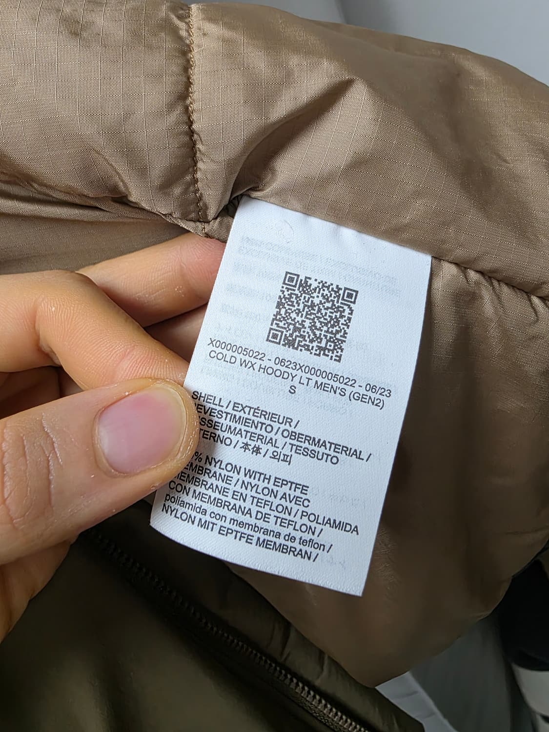 아크테릭스 리프 콜드 WX 후디 LT GEN 2 크로커다일 S 상품이미지9