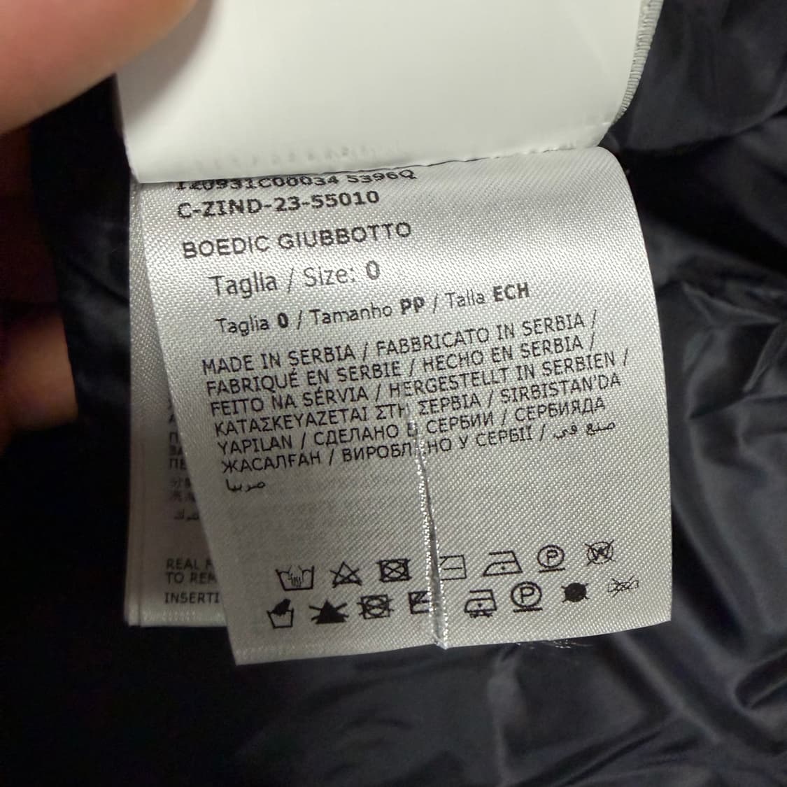 [새상품/풀구성]23~24FW몽클레어 보에딕 여성패딩 폭스퍼 블랙0사이즈 상품이미지5