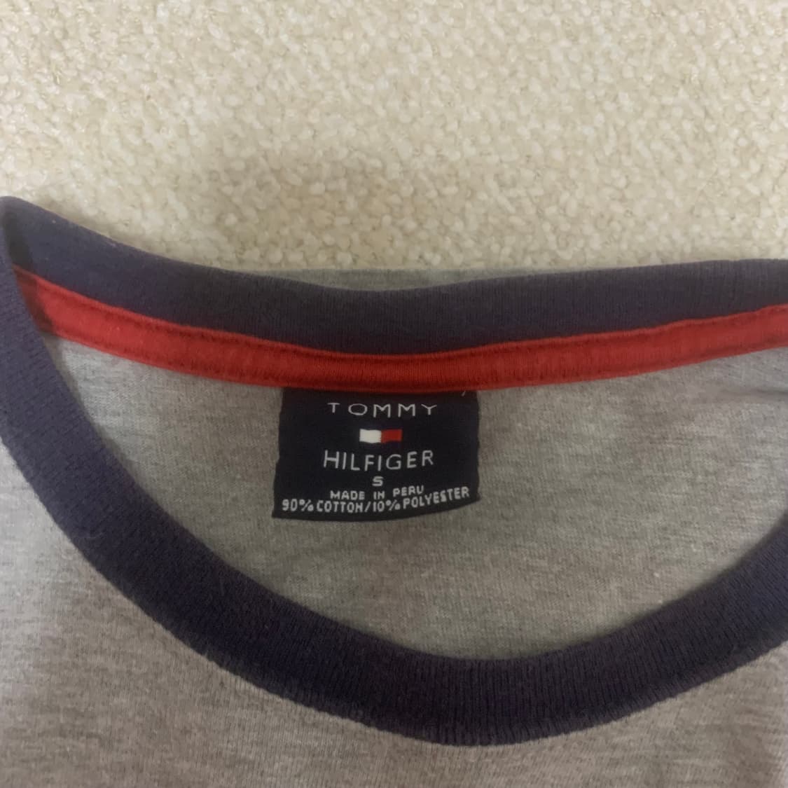 타미힐피거 그레이 라운드 반팔티셔츠 100 상품이미지2