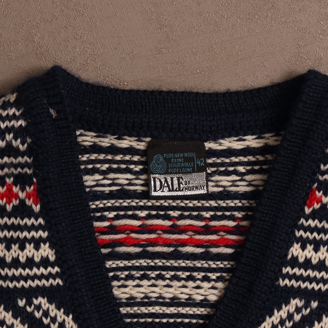 빈티지 노르딕 패턴 니트조끼 A1792 상품이미지3