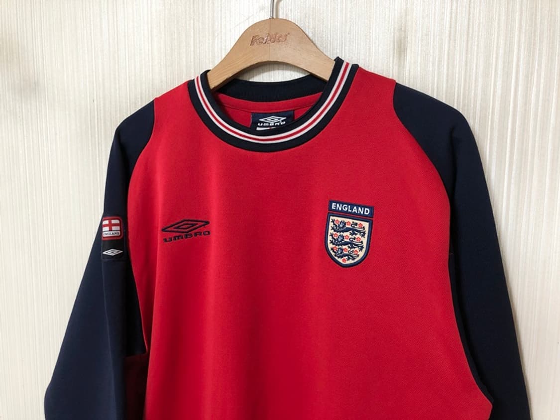 엄브로 잉글랜드 축구국대 스웨트탑/레트로 드릴탑 S(해외) 상품이미지6