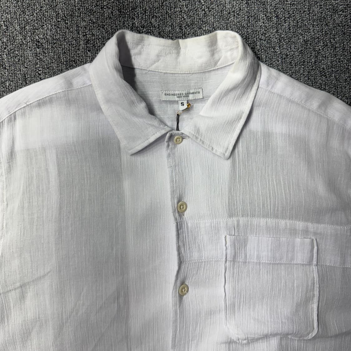 ENGINEERED GARMENT 린넨 셔츠 화이트(S/OLD-7525) 상품이미지2