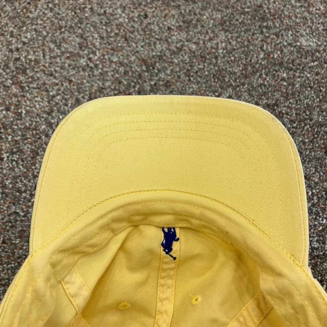 12 폴로 볼캡 모자 옐로우 가죽스트랩 상품이미지3