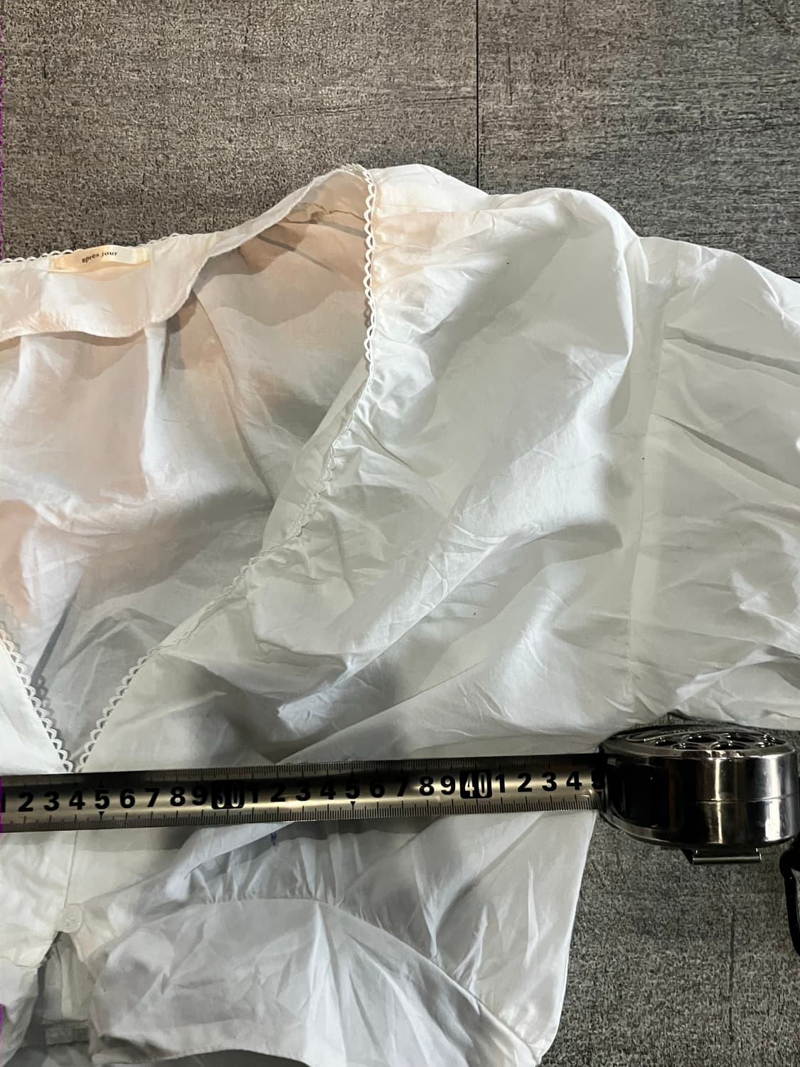 일본빈티지 Apresjour 달천깔페어리 랩블라우스 가디건 상품이미지2