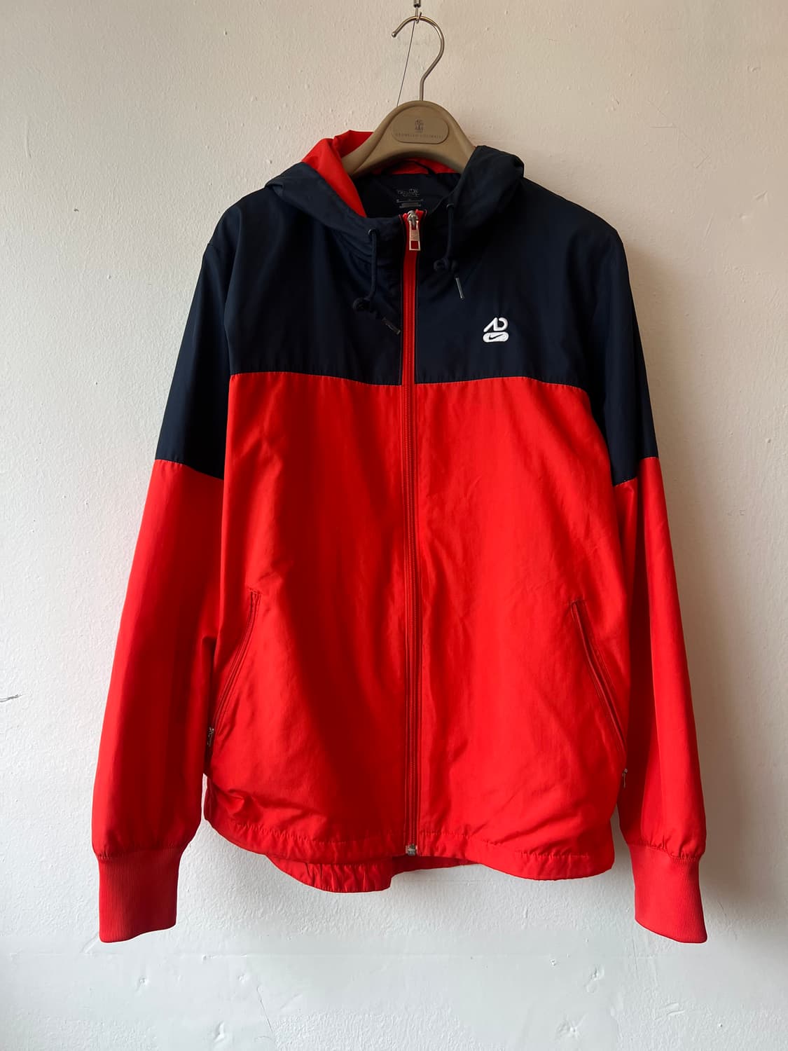 나이키 남성 레드 매쉬바람막이점퍼 후드집업점퍼 상품이미지2