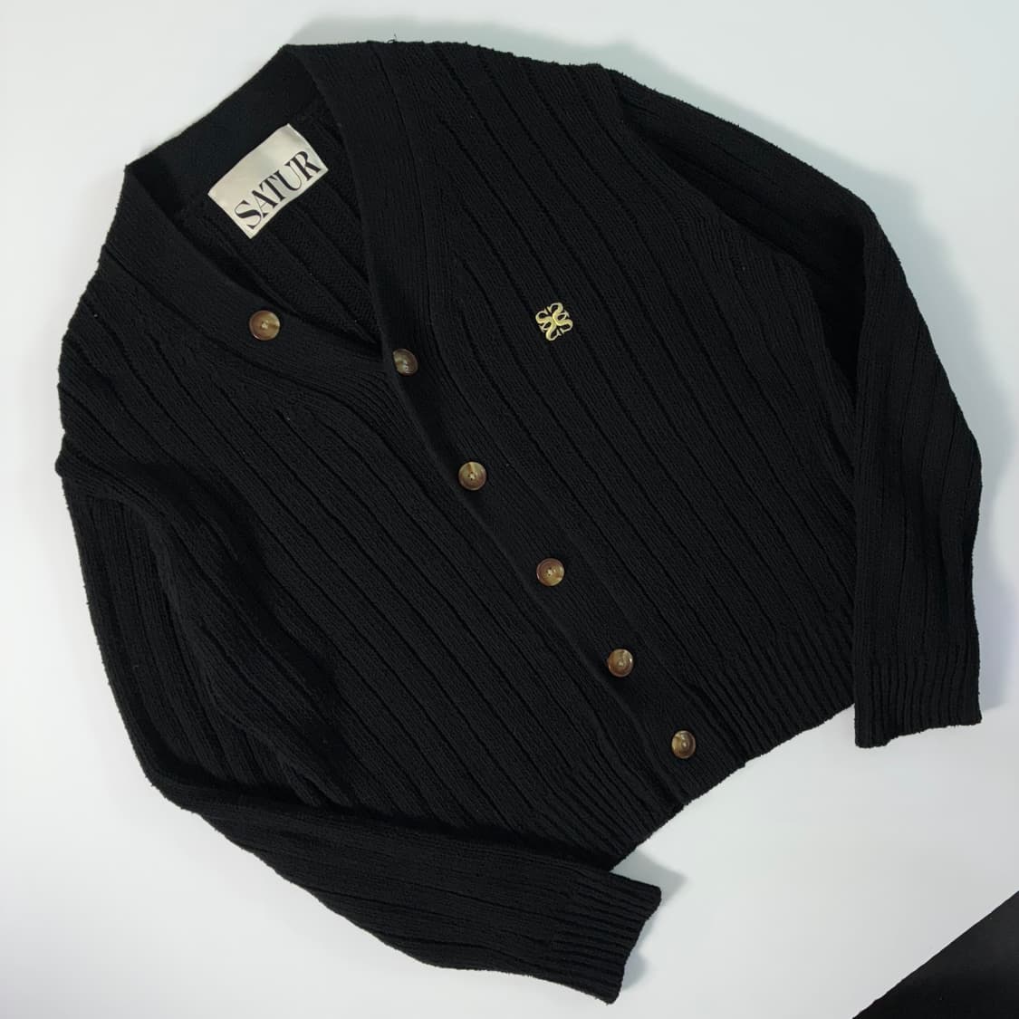 Satur  세터 파로 오버 사이클 부클 가디건 상품이미지2