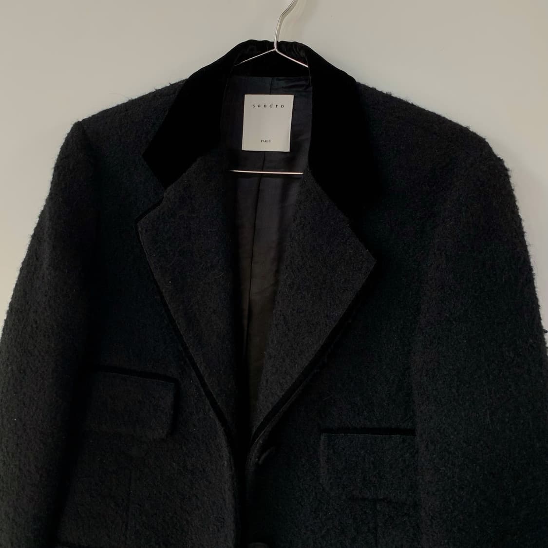 산드로 벨벳 울 자켓 상품이미지2