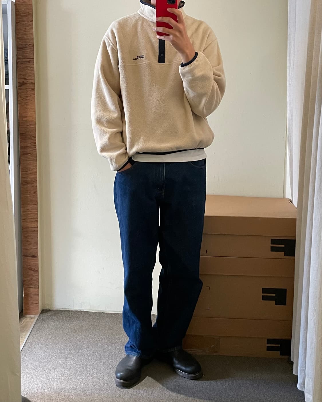 90’s usa LL bean fleece pullover 엘엘빈 플리스 상품이미지10